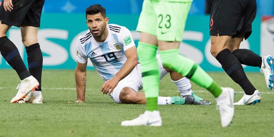 WM 2018 in Russland - Argentiniens Sergio Aguero trotzig ...